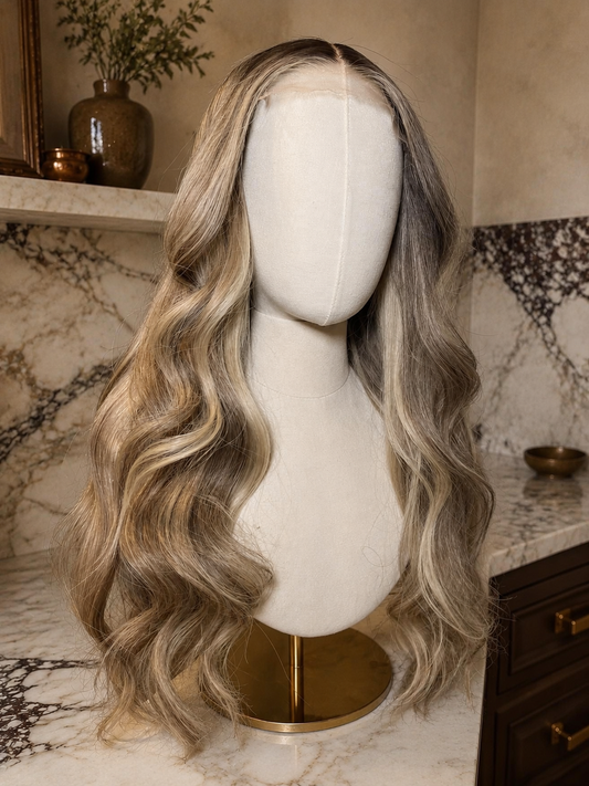 White Opal-20” 613 Highlighted Wig (S)
