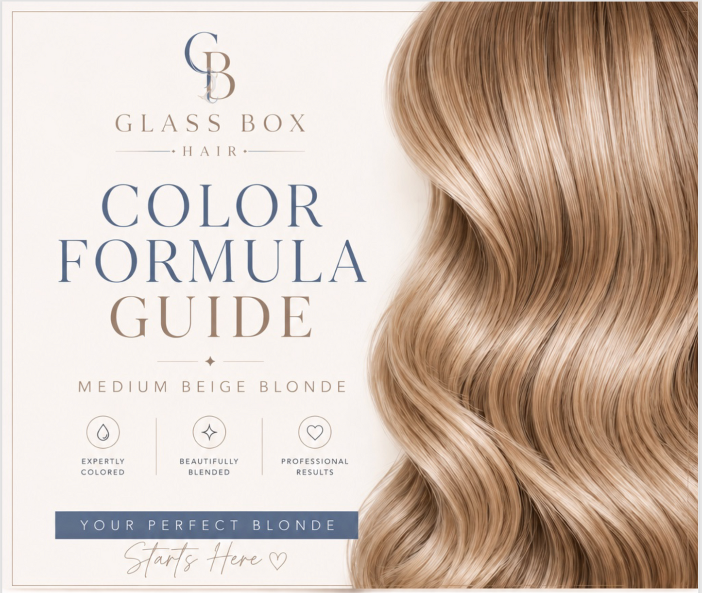 Glass Box Hair Color Library Vol. 01: Medium Beige Blonde